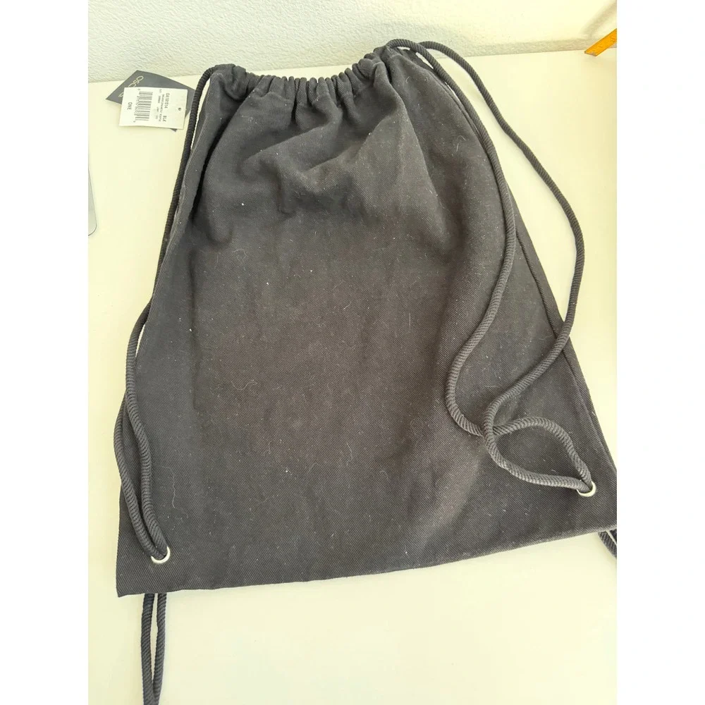 Oscars Academy of Motion Picture Arts and Sciences Drawstring Backpack Black NWT